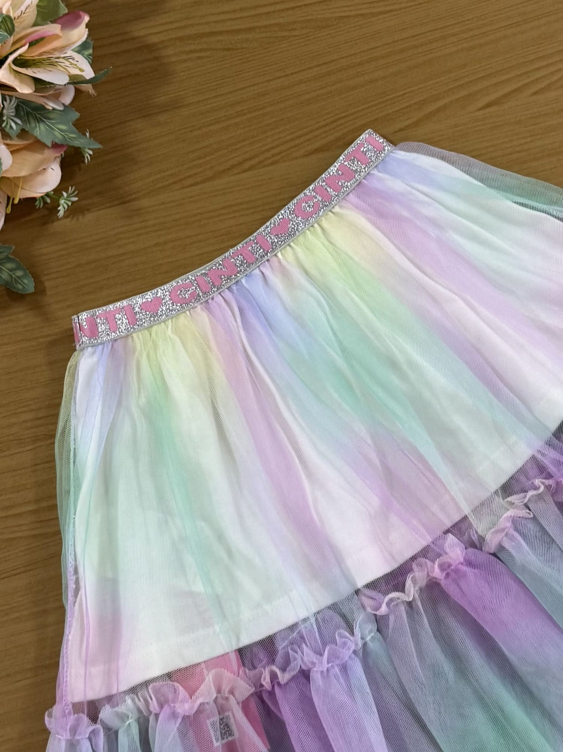 Saia Infantil Cinti Inverno Tule Colorido