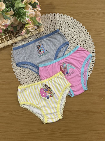 Kit Calcinha Infantil Lupo Princesas Disney