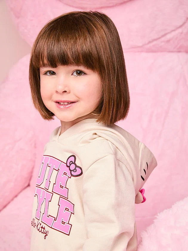 Conjunto Infantil Momi Inverno com Calça e Moletom Bege Hello Kitty Cute Style