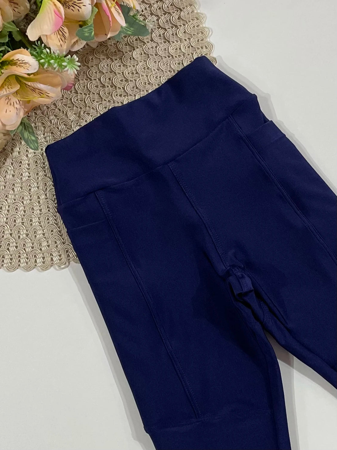 Calça Legging Infantil Siri Kids Spots Soraia Trilobal Azul Marinha 42972