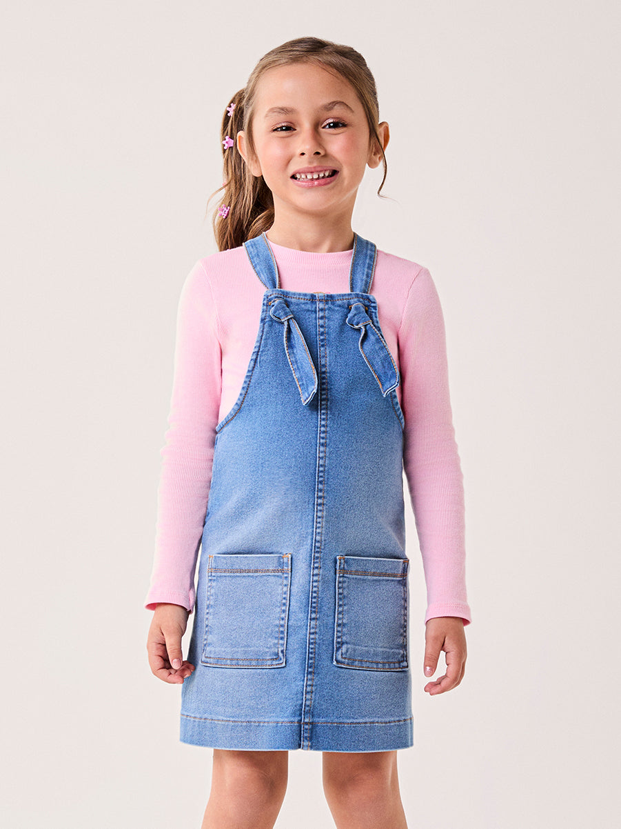 Salopete Infantil Bimbi Inverno Jeans