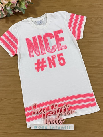 Vestido Infantil Catavento Verão Branco Nice