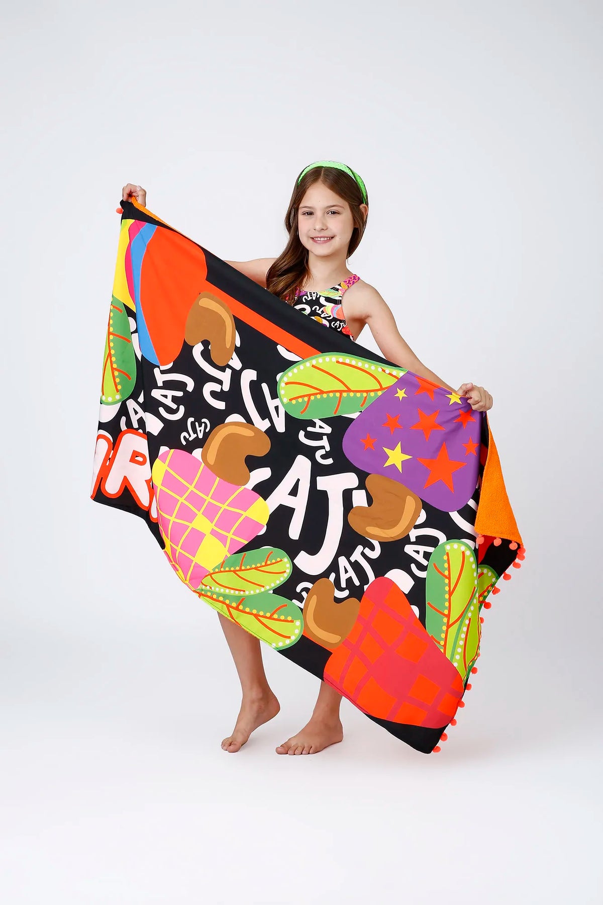 Toalha Infantil Siri Kids Preta Cristal Cajú 43701