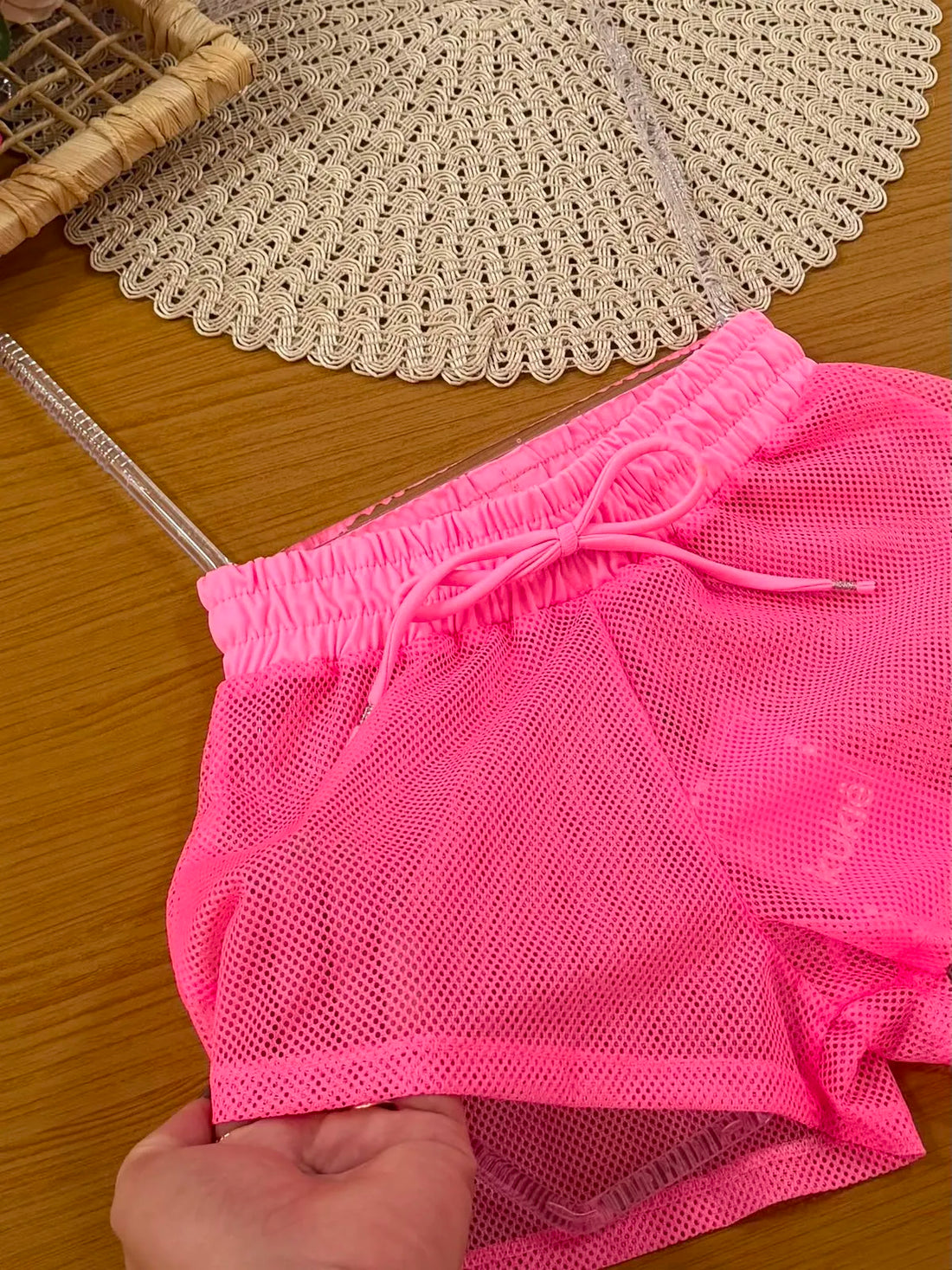 Shorts Infantil Menina Kukiê em Tela Rosa