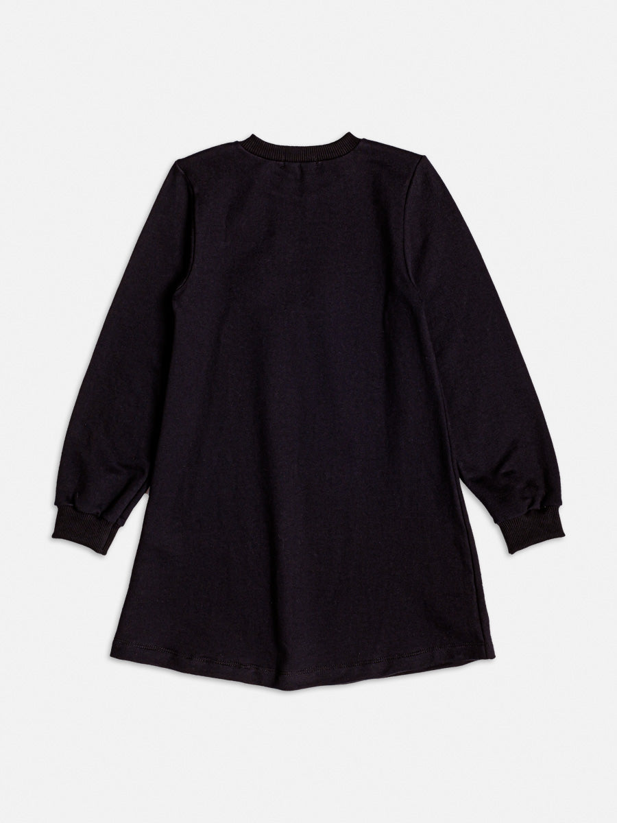 Vestido Infantil Momi Inverno Preto Love