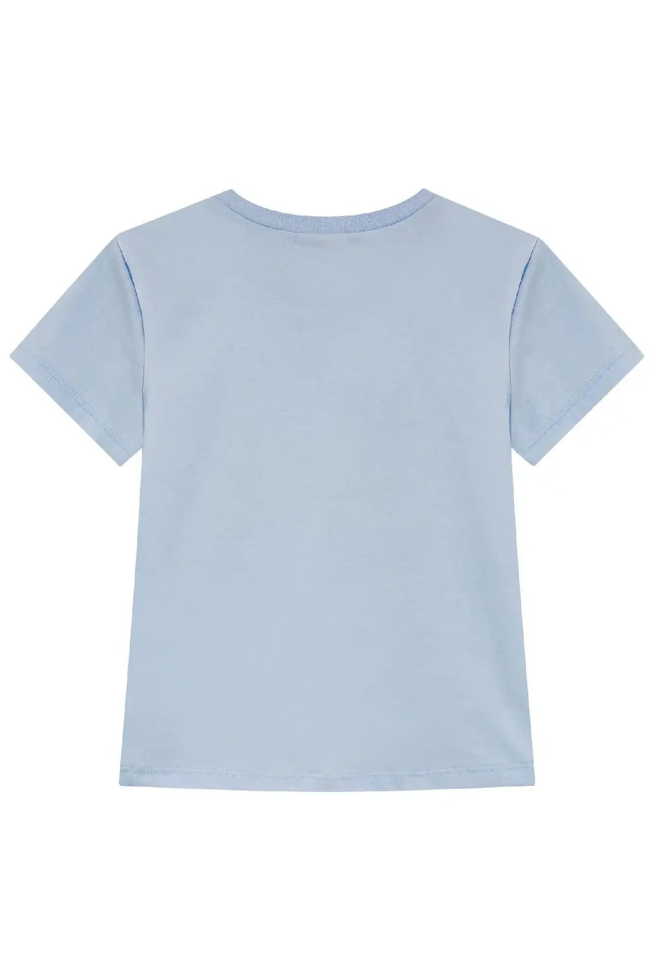 Blusa Infantil Menina Kukiê Azul Limãozinho Strass