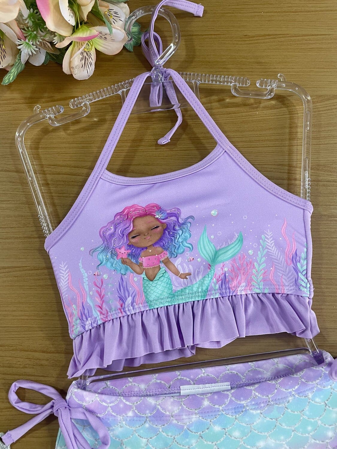 Biquíni Infantil Kukiê Verão Lilás Sereia