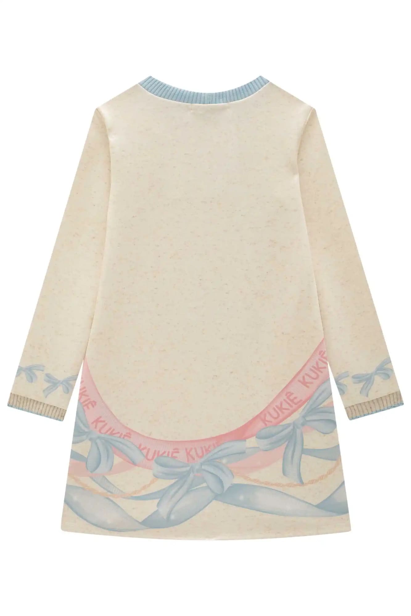 Vestido Infantil Kukiê Inverno Rosa Ursinha Carrosel
