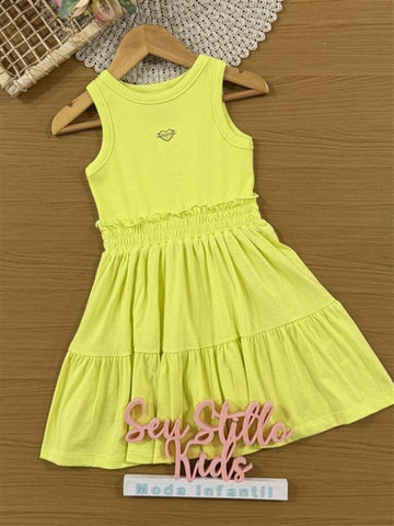 Vestido Infantil Momi Verão Verde