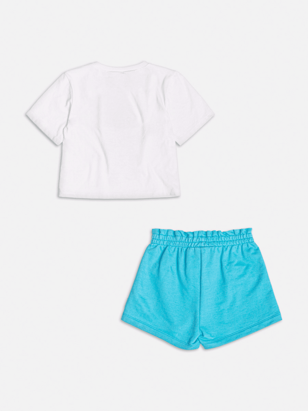 Conjunto Infantil Momi Verão Shorts Azul e Blusa Stitch