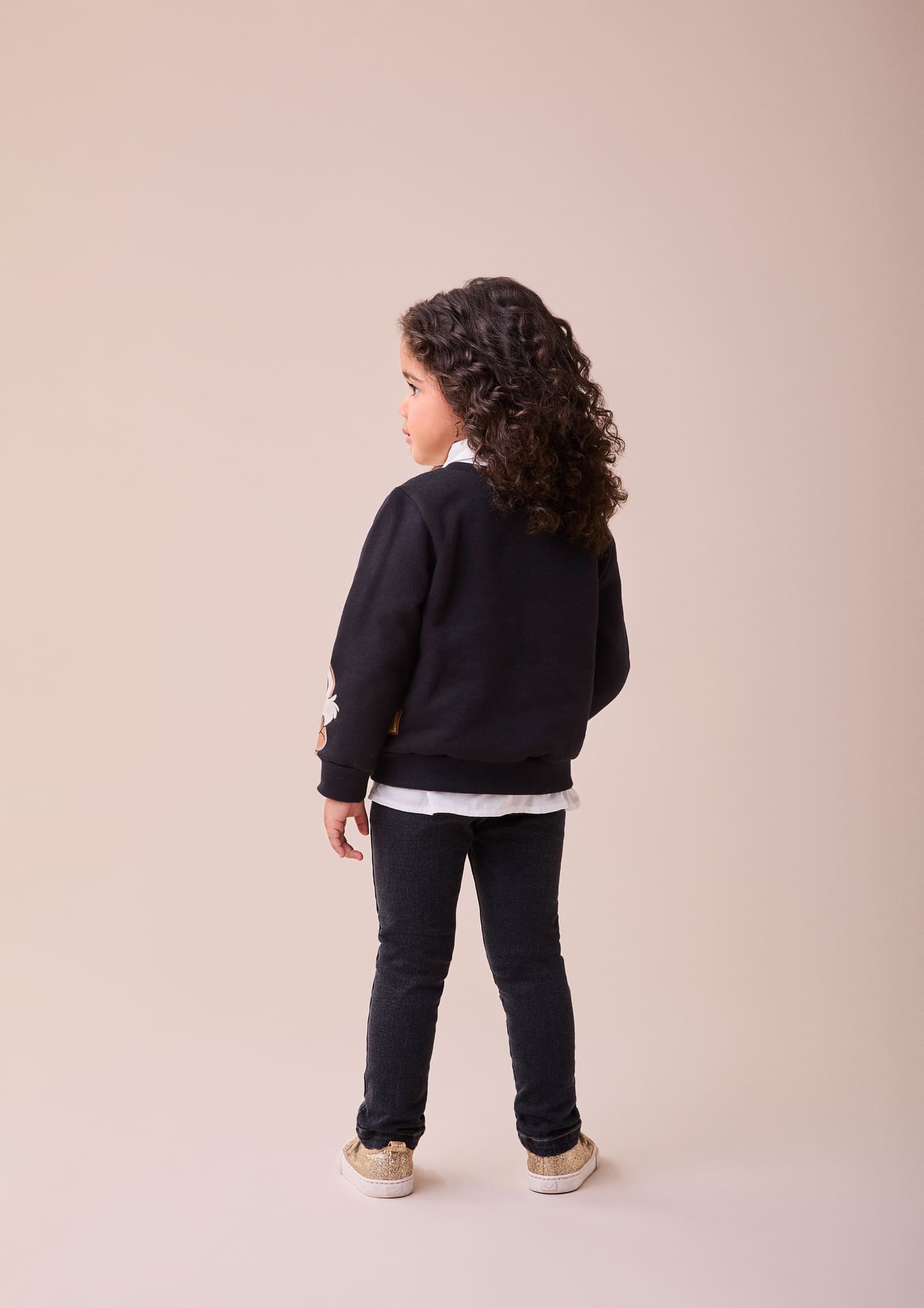 Moletom Infantil Momi Inverno Flanelado Preto Tico e Teco Disney