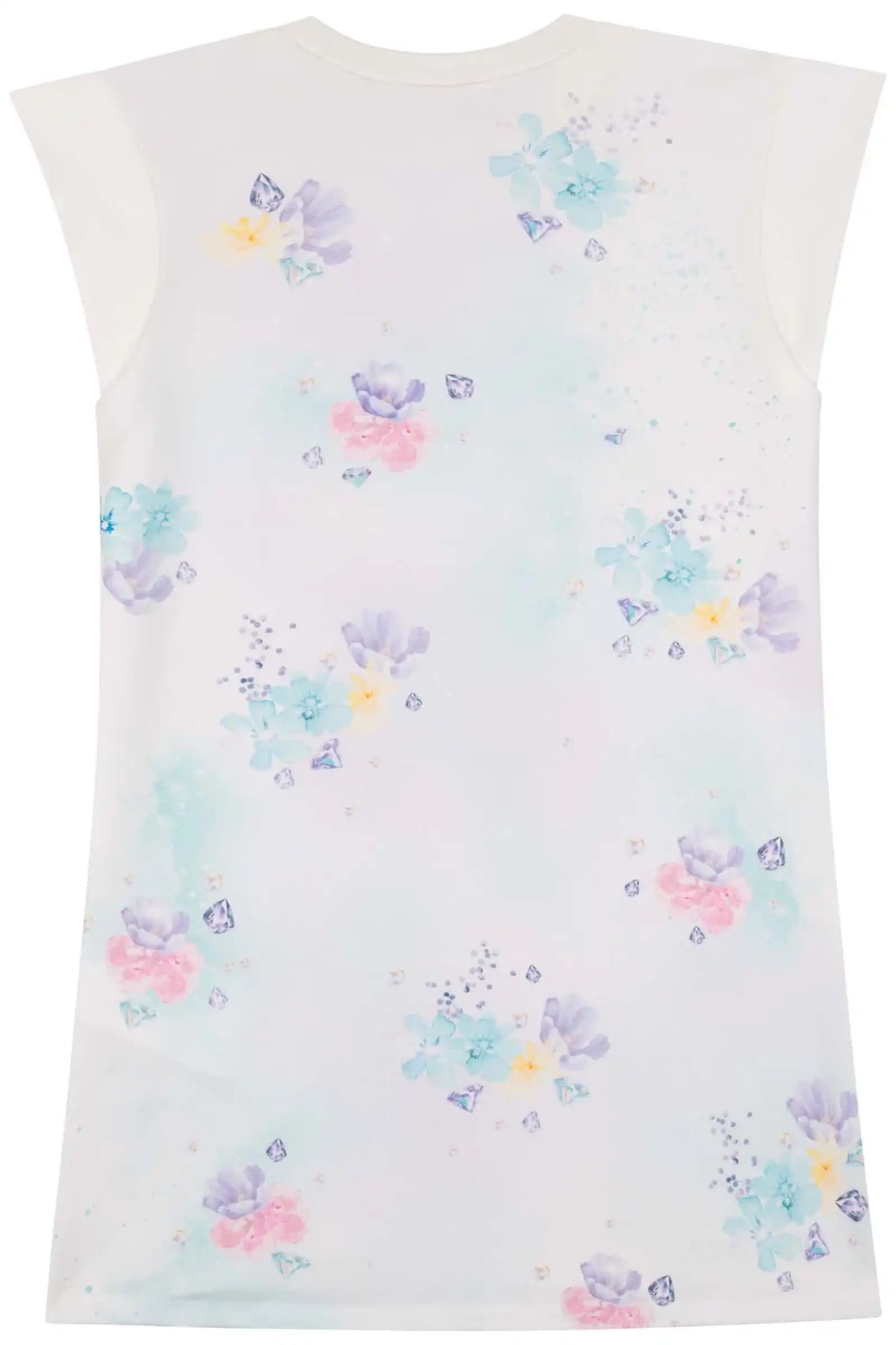 Vestido Infantil Kukiê Verão Branco Princesa Jasmine