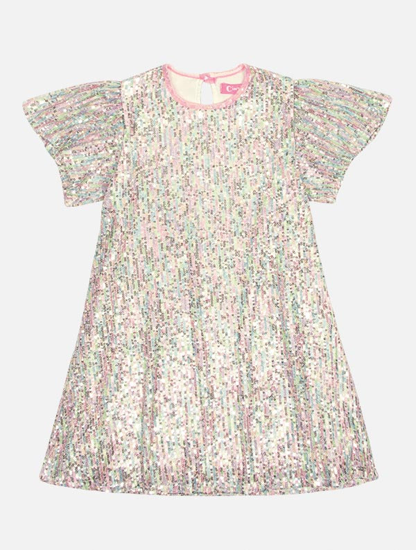 Vestido Infantil Cinti Verão com Paetê