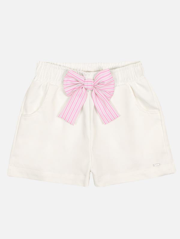 Conjunto Infantil Cinti Verão Shorts e Camisete Gatinha Lilás