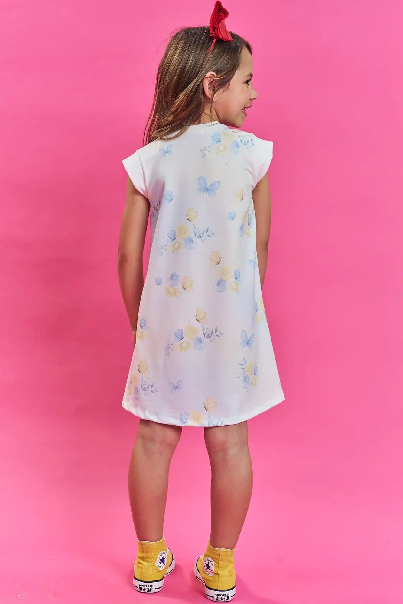 Vestido Infantil Kukiê Verão Princesa Branca de Neve