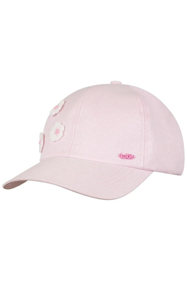 Boné Infantil Kukiê Verão Rosa Florzinha com Brilho