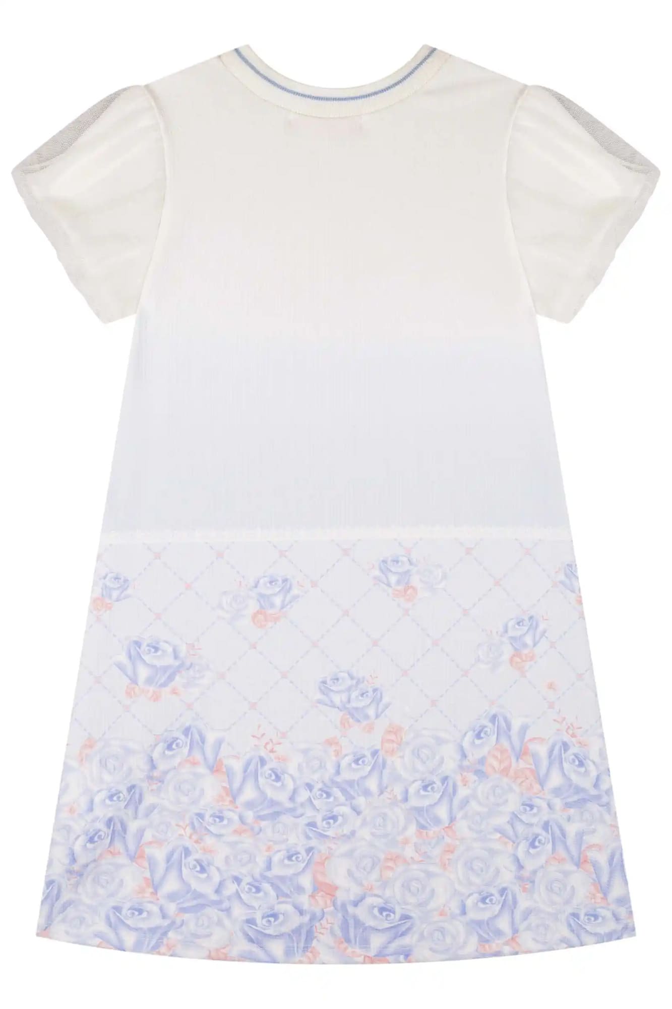 Vestido Infantil Kukiê Verão Azul Ursinha Princesa