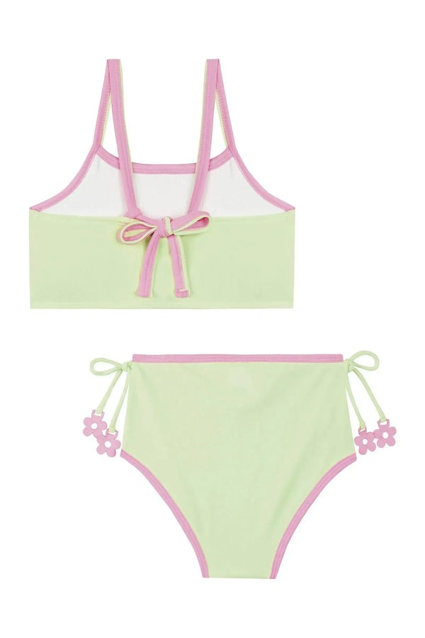 Biquíni Infantil Kukiê Verão Verde Floral