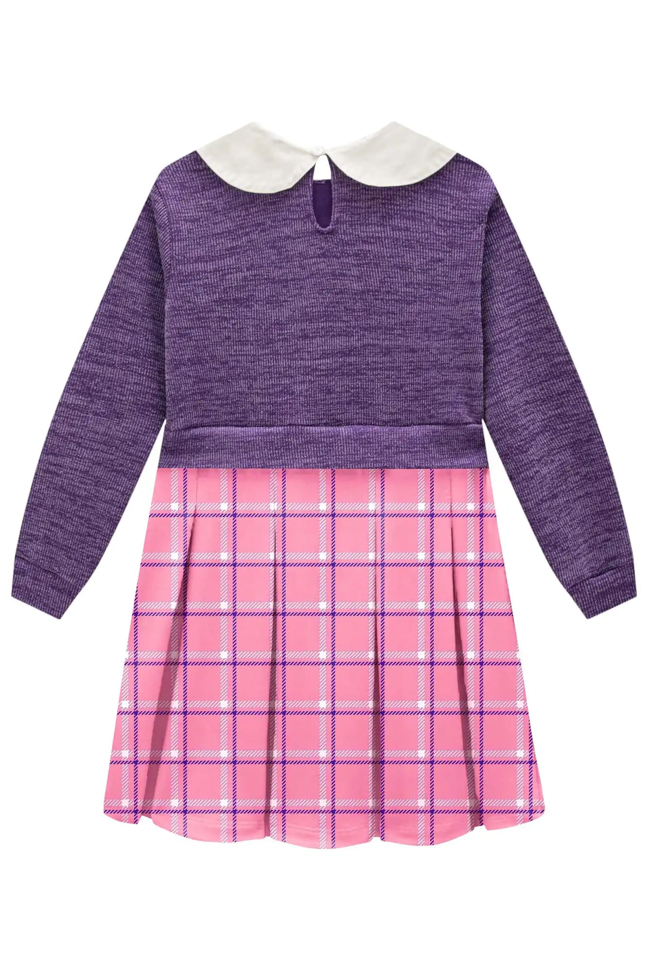 Vestido Infantil Kukiê Inverno Roxo Ursinha