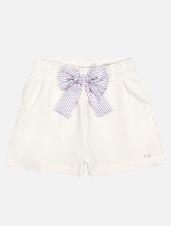 Conjunto Infantil Cinti Verão Shorts e Camisete Gatinha