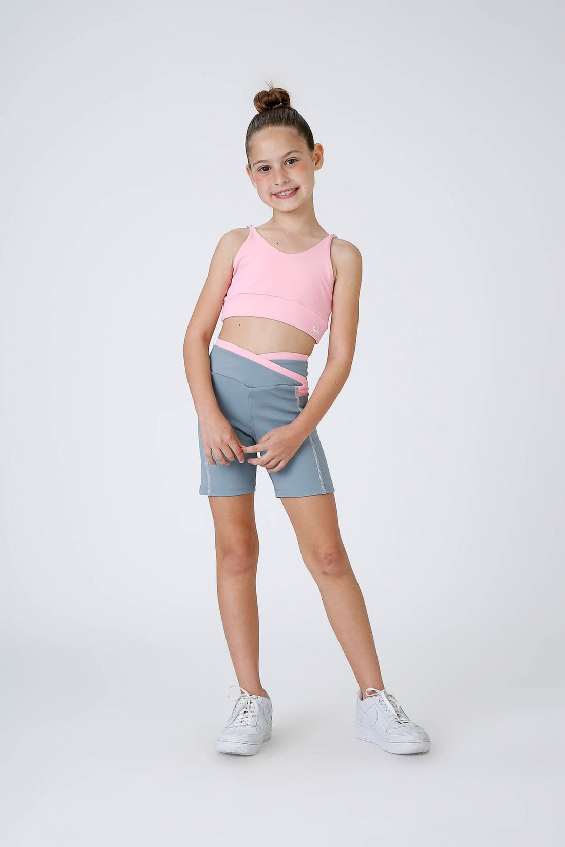 Shorts Infantil Siri Kids Sport Sara Cinza 42649