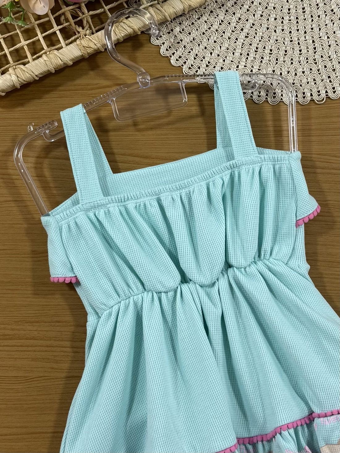 Vestido Infantil Cinti Verão Azul Donuts