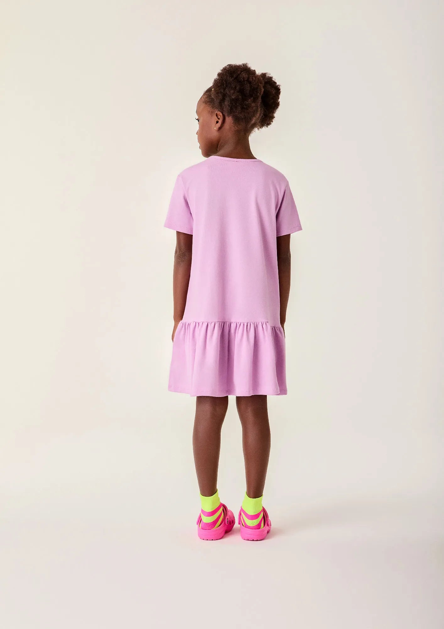 Vestido Infantil Bimbi Lilás Flores