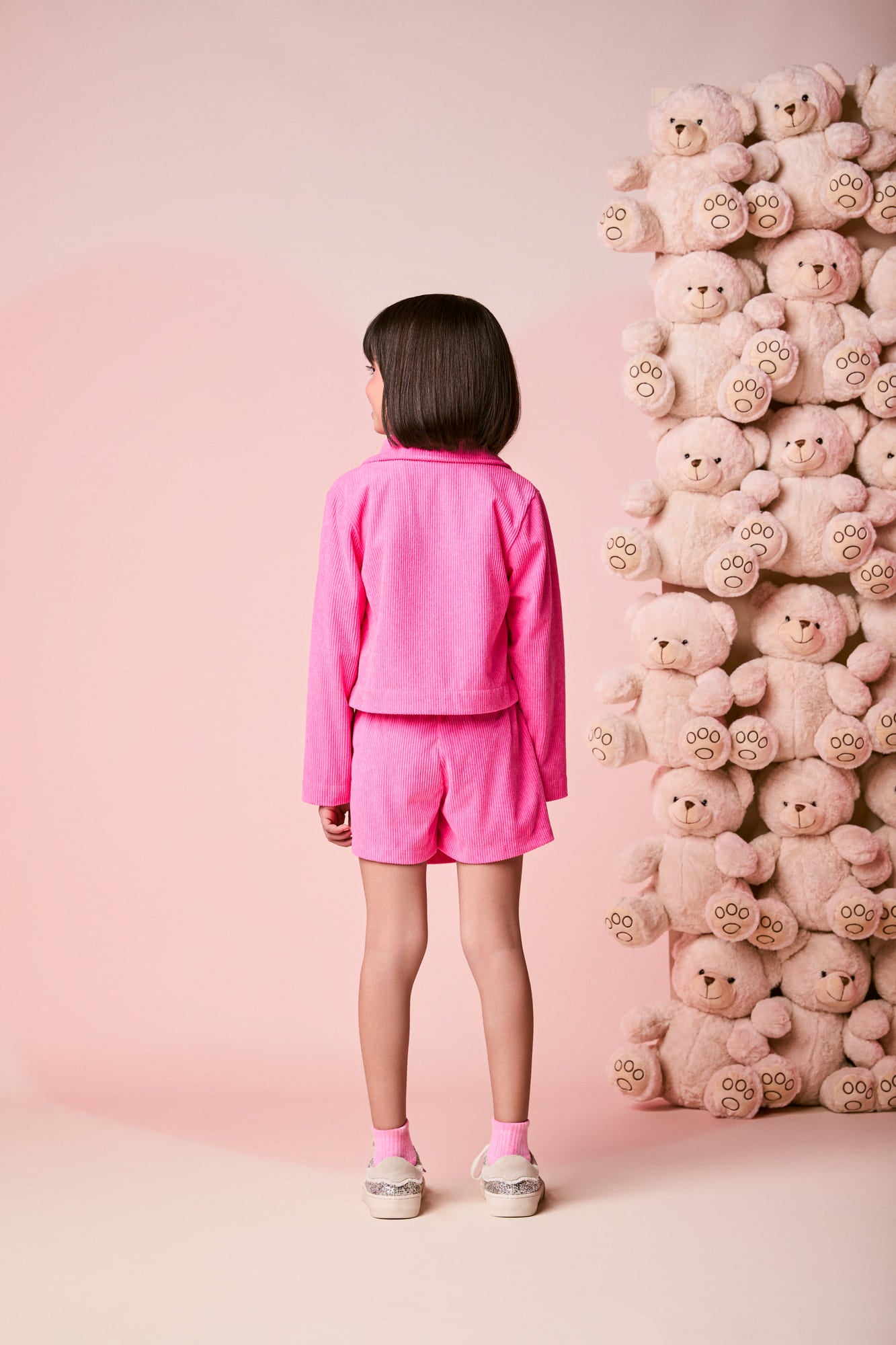 Jaqueta Infantil Momi Inverno Rosa Neon