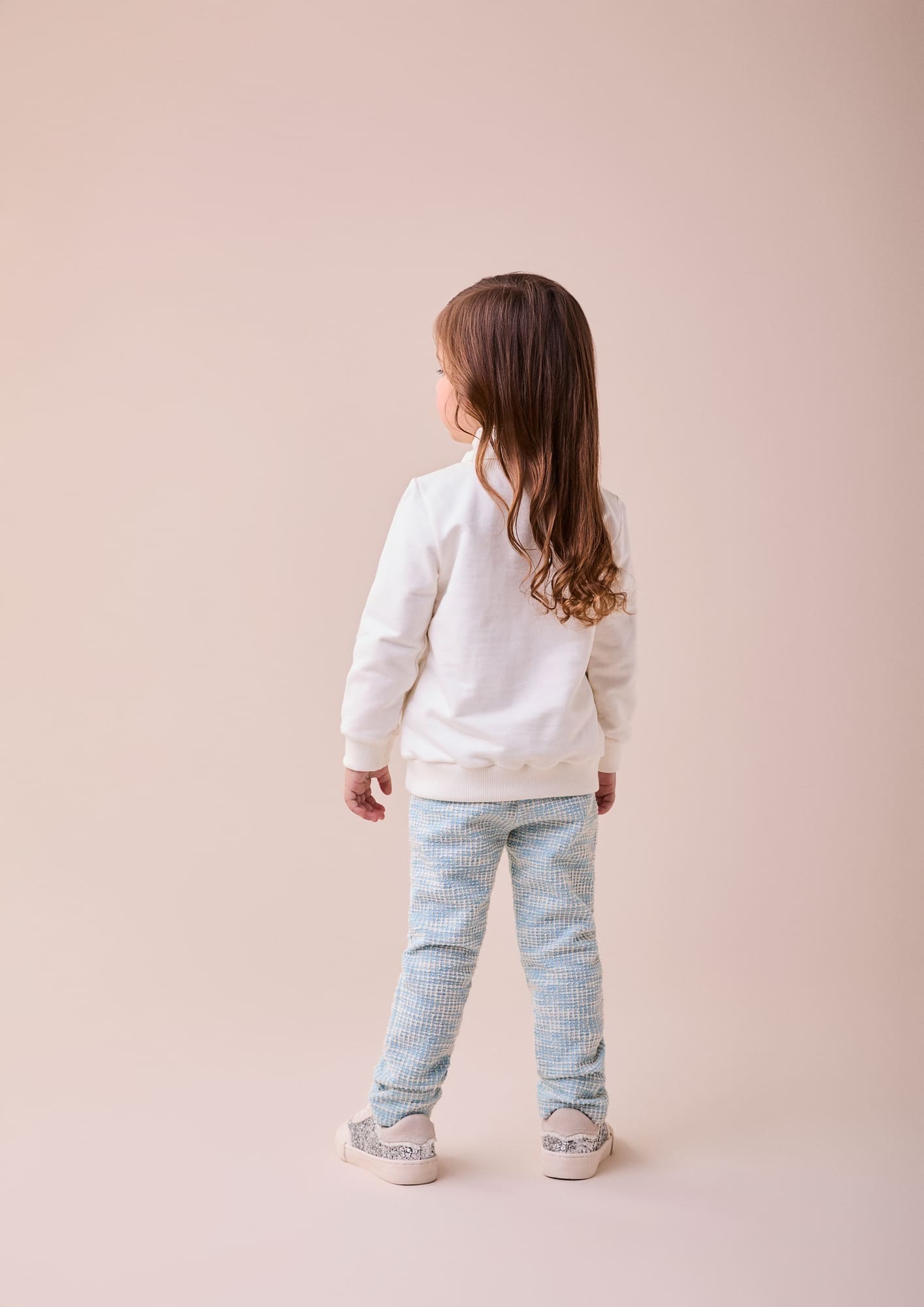 Conjunto Infantil Momi Inverno com Calça e Casaco Branco Ursinho com Strass