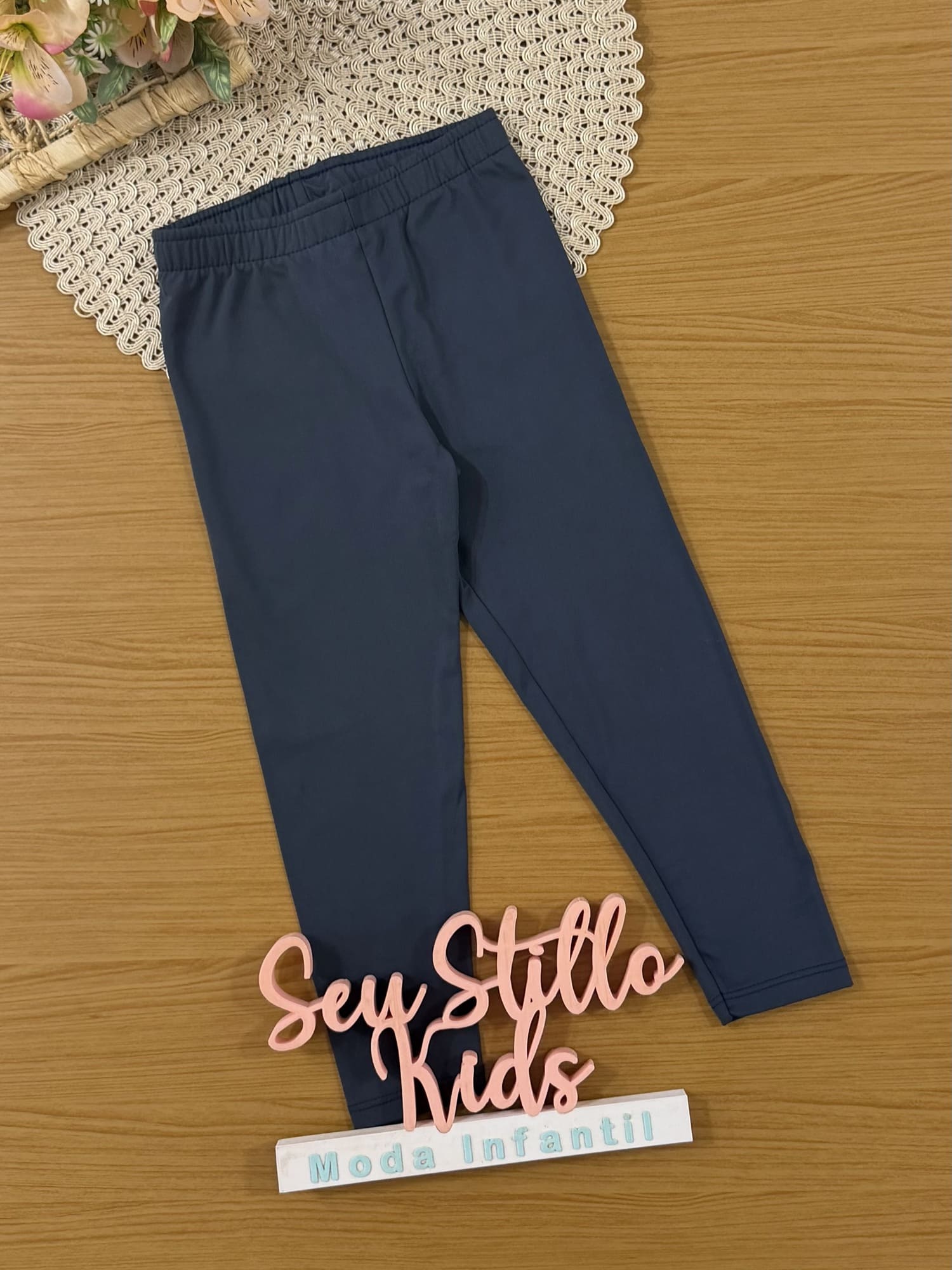 Calça Legging Infantil Cinti Inverno Térmica Azul Marinho