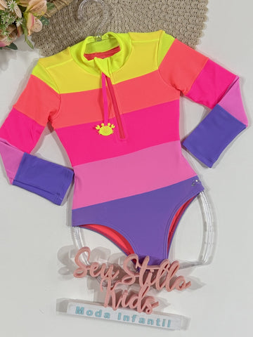 Maiô Infantil Siri Kids Manga Longa Kiara Spirit 40025