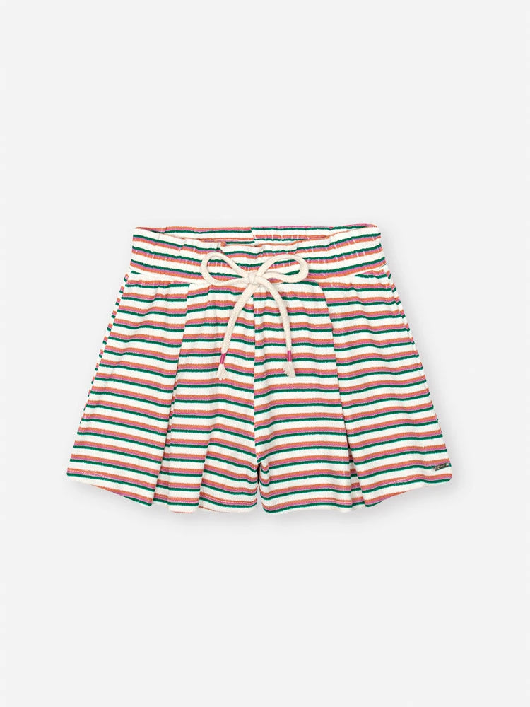 Conjunto Infantil Cinti Verão com Shorts Colorido e Blusa Sorvetinho Love