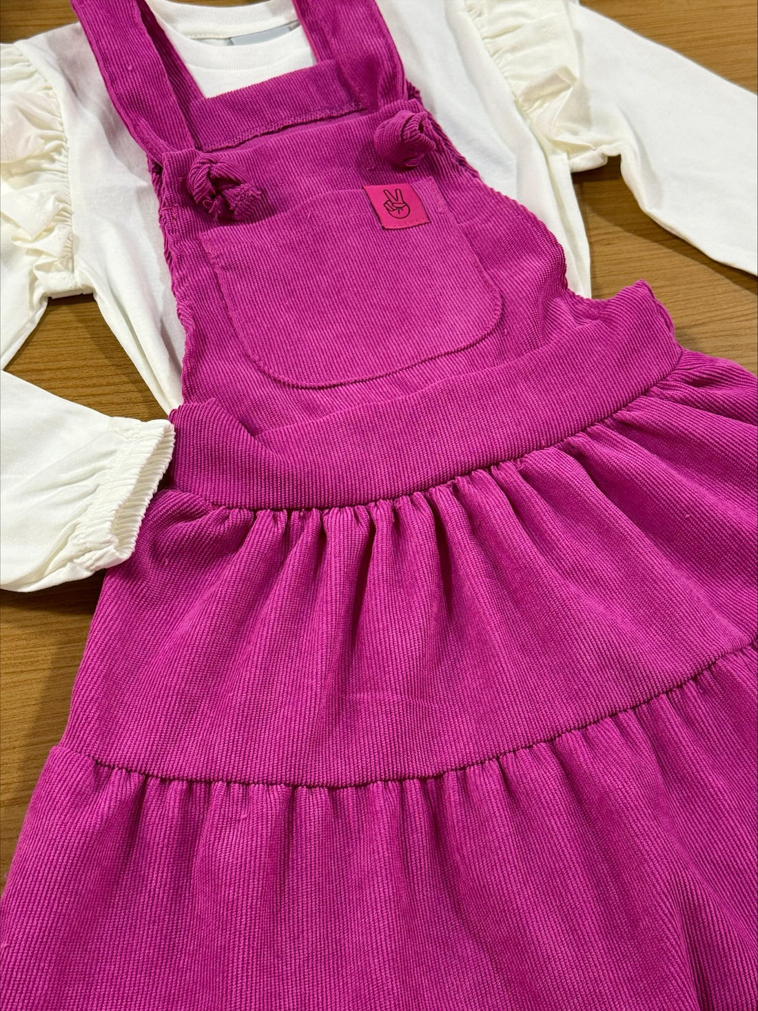 Salopete Infantil Catavento Inverno com Blusa Manga Longa