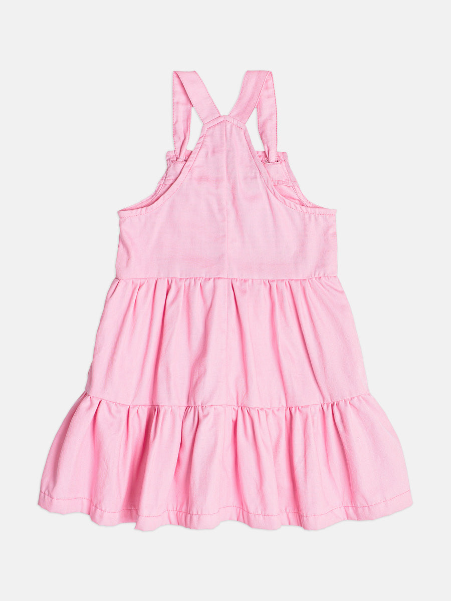 Salopete Infantil Bimbi Inverno com Bolsinho Rosa