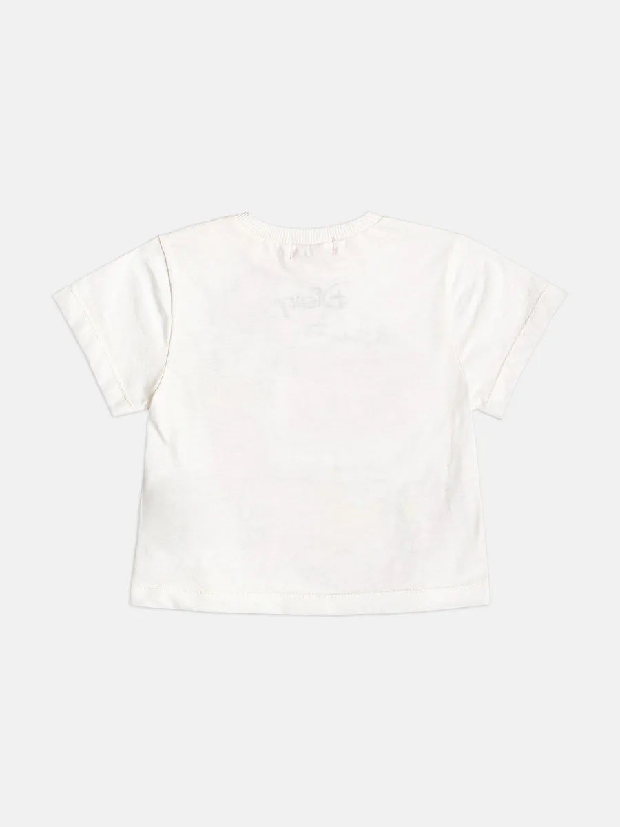 Conjunto Infantil Momi Com Shorts Rosa e Blusa Daisy Strass Disney