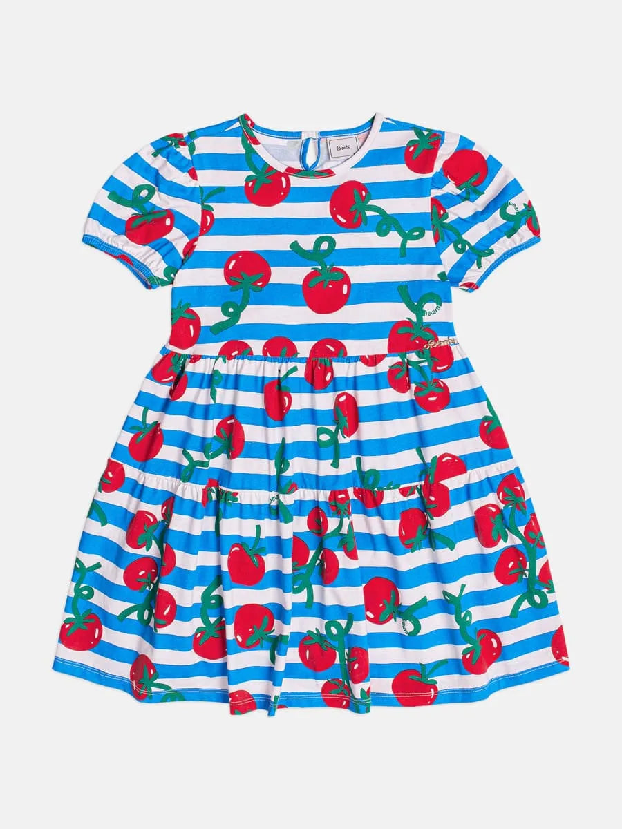 Vestido Infantil Bimbi Azul Tomatinhos