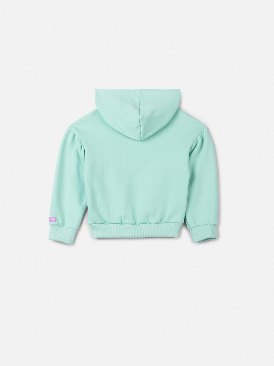 Moletom Infantil Animê Inverno Verde Flanelado Angel Disney