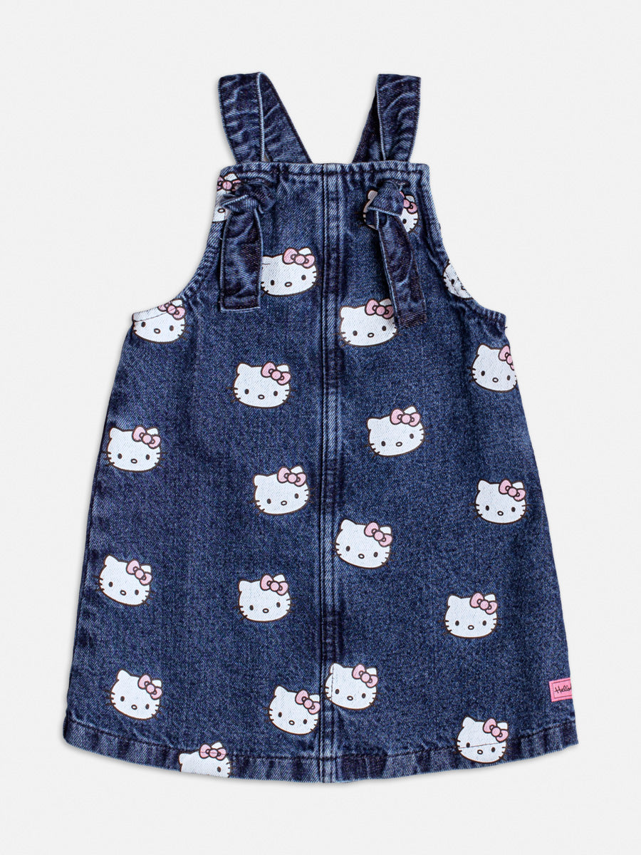 Salopete Infantil Momi Jeans Hello Kitty