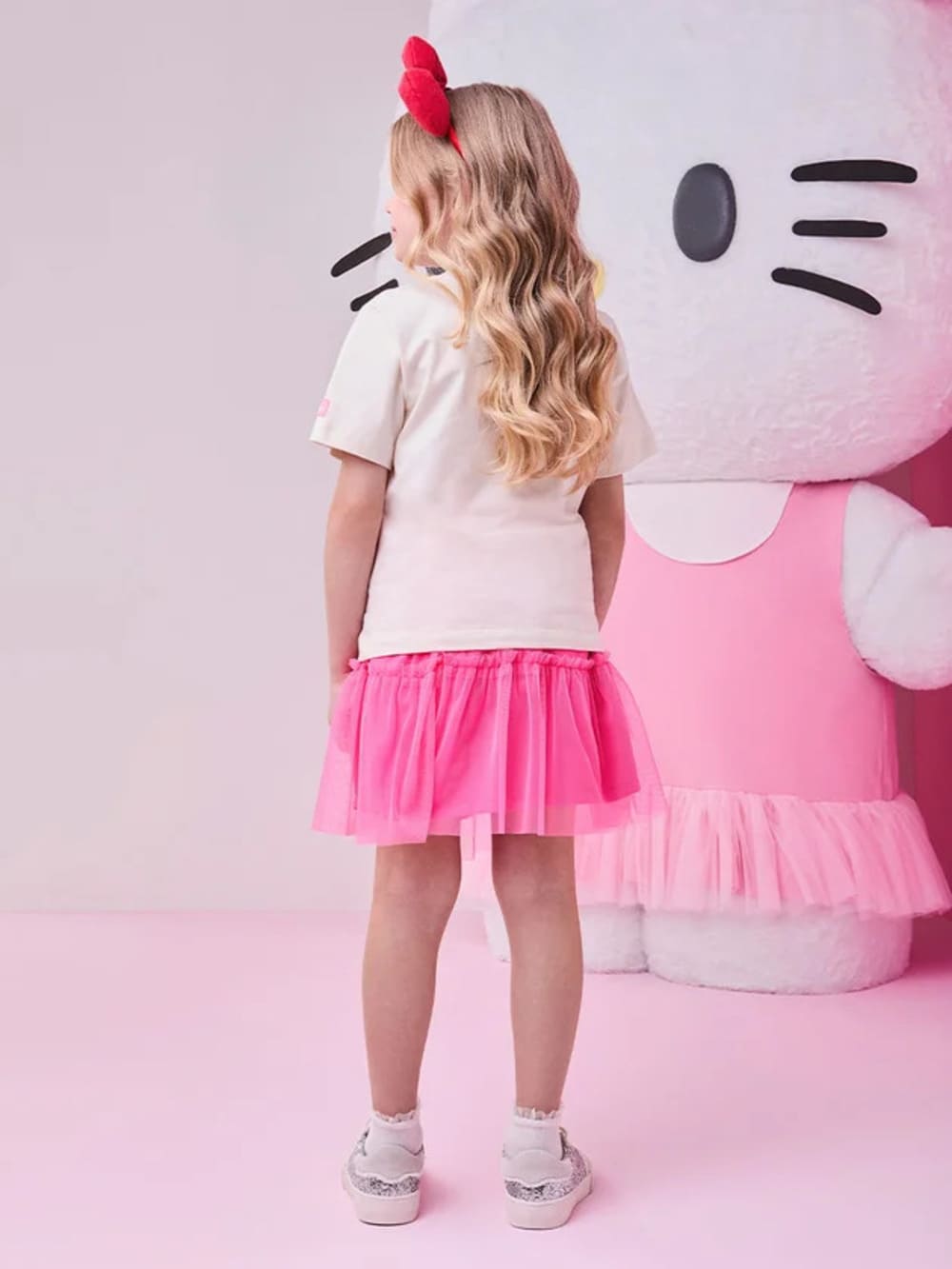 Blusa Infantil Momi Verão Bege Hello Kitty e Amigos