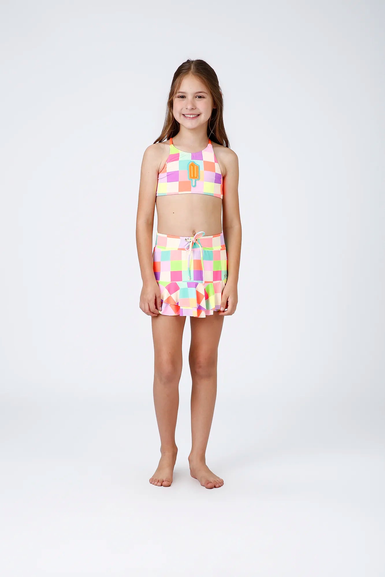 Saia Infantil Siri Kids Colorida Julia Picolé 43168