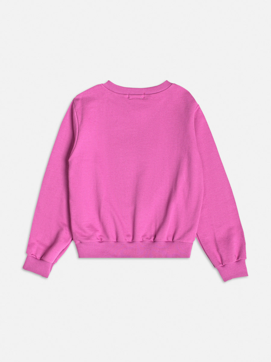 Moletom Infantil Momi Inverno sem Flanela Roxo Hello Kitty