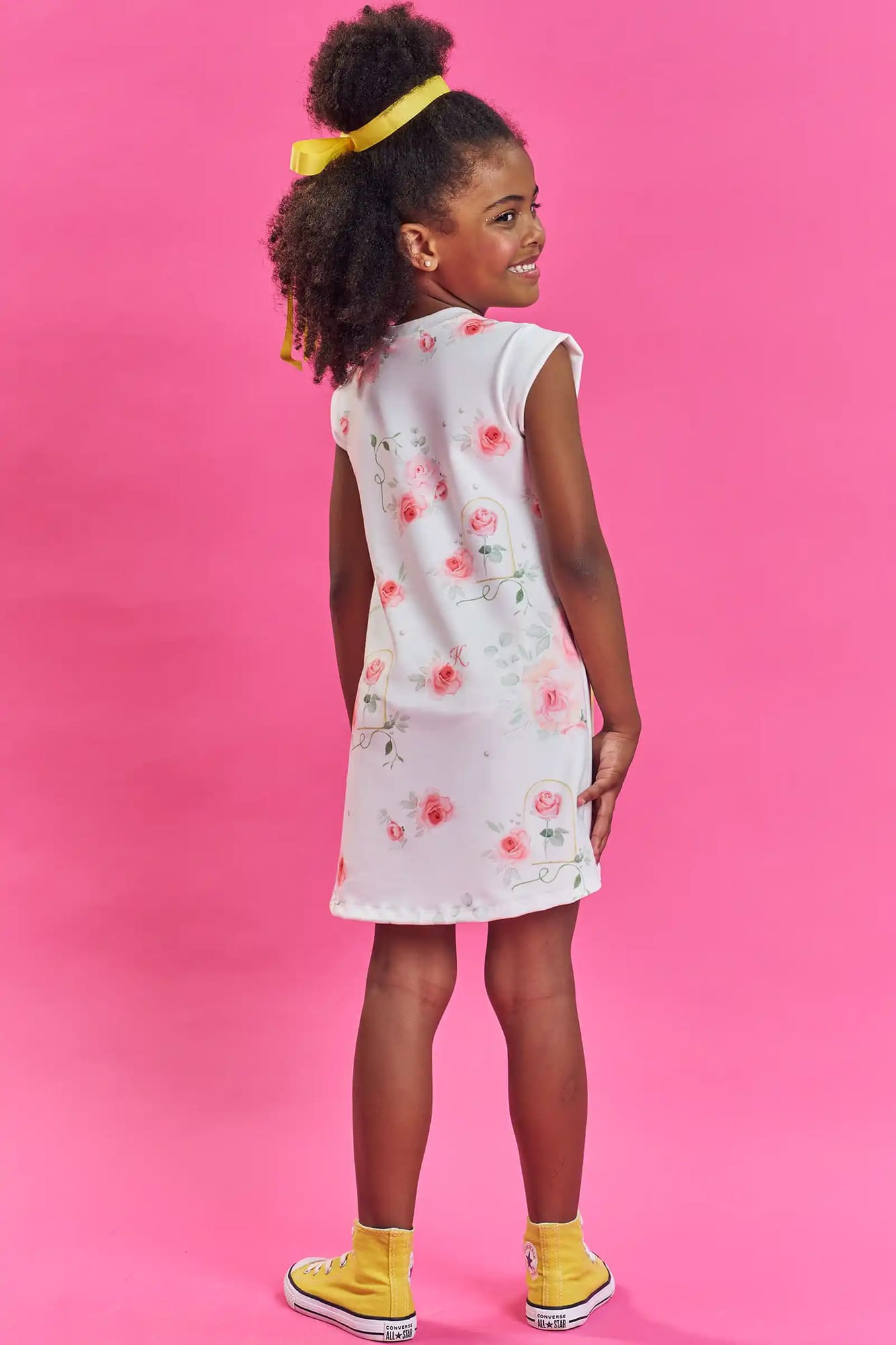 Vestido Infantil Kukiê Verão Branco Princesa Bela