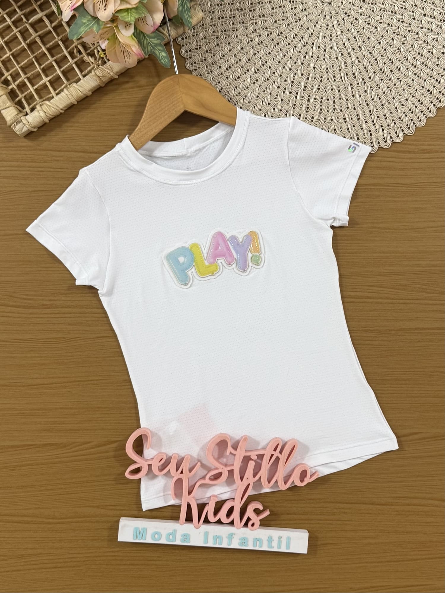Blusa Infantil Siri Kids Sport Maria Branca Play 41733