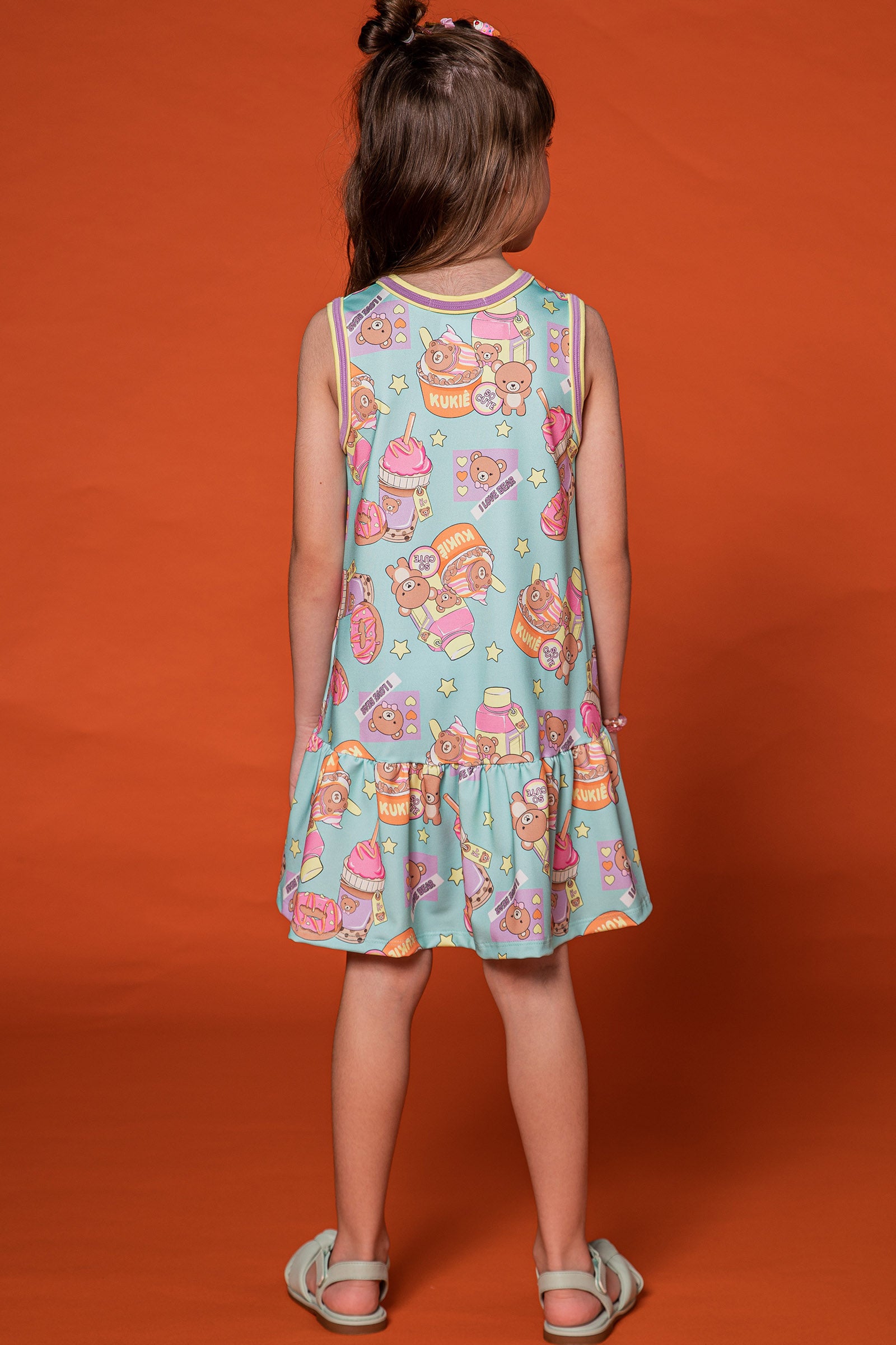 Vestido Infantil Kukie Verão Ursinhos