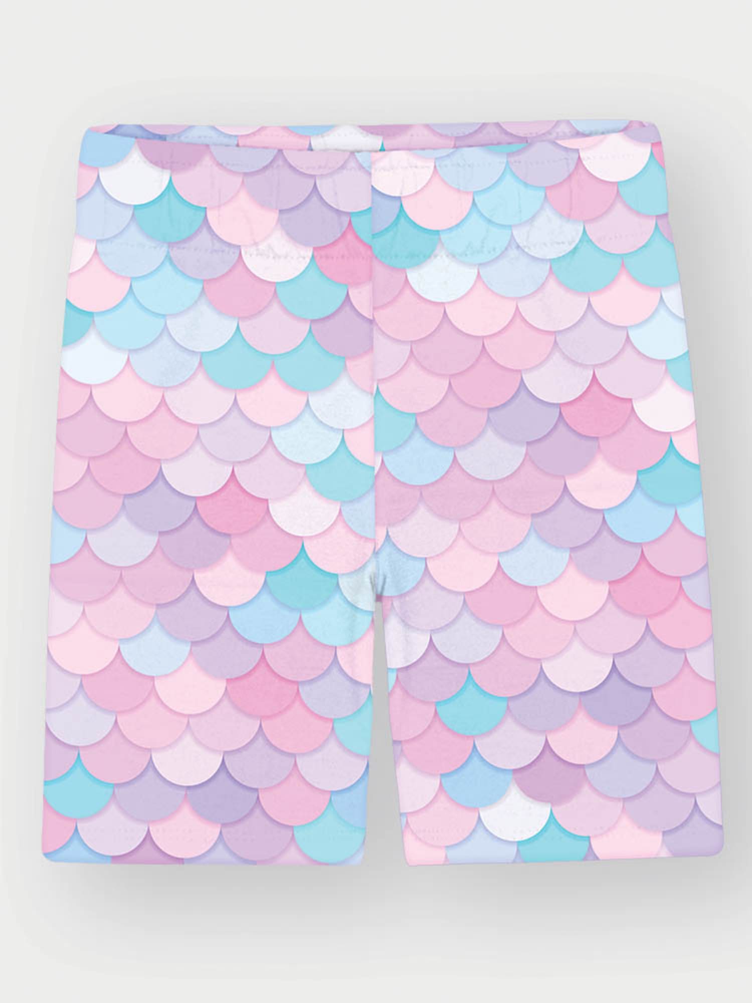 Conjunto Infantil Cinti Verão com Shorts Ciclista e Blusa Azul Conchinha