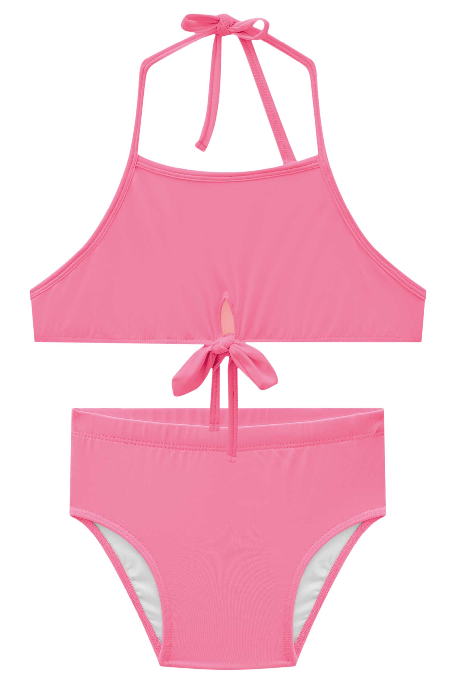 Biquíni Infantil Kukie Verão Rosa Neon
