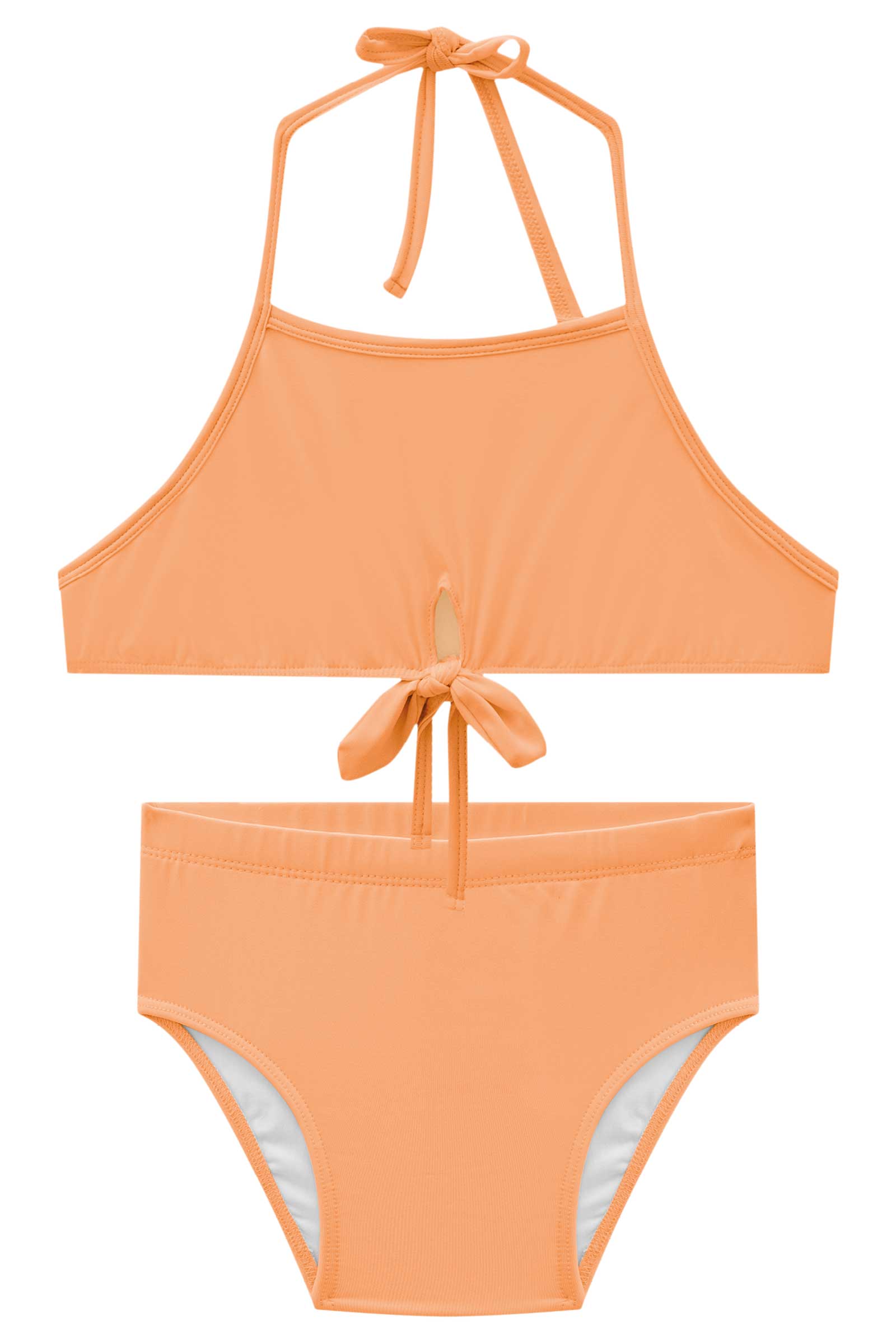 Biquíni Infantil Kukie Verão Laranja Neon