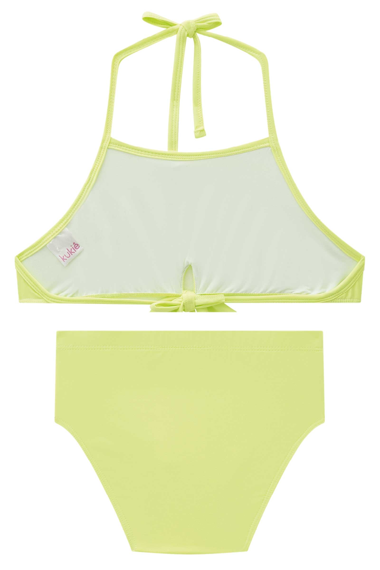 Biquíni Infantil Kukie Verão Verde Neon