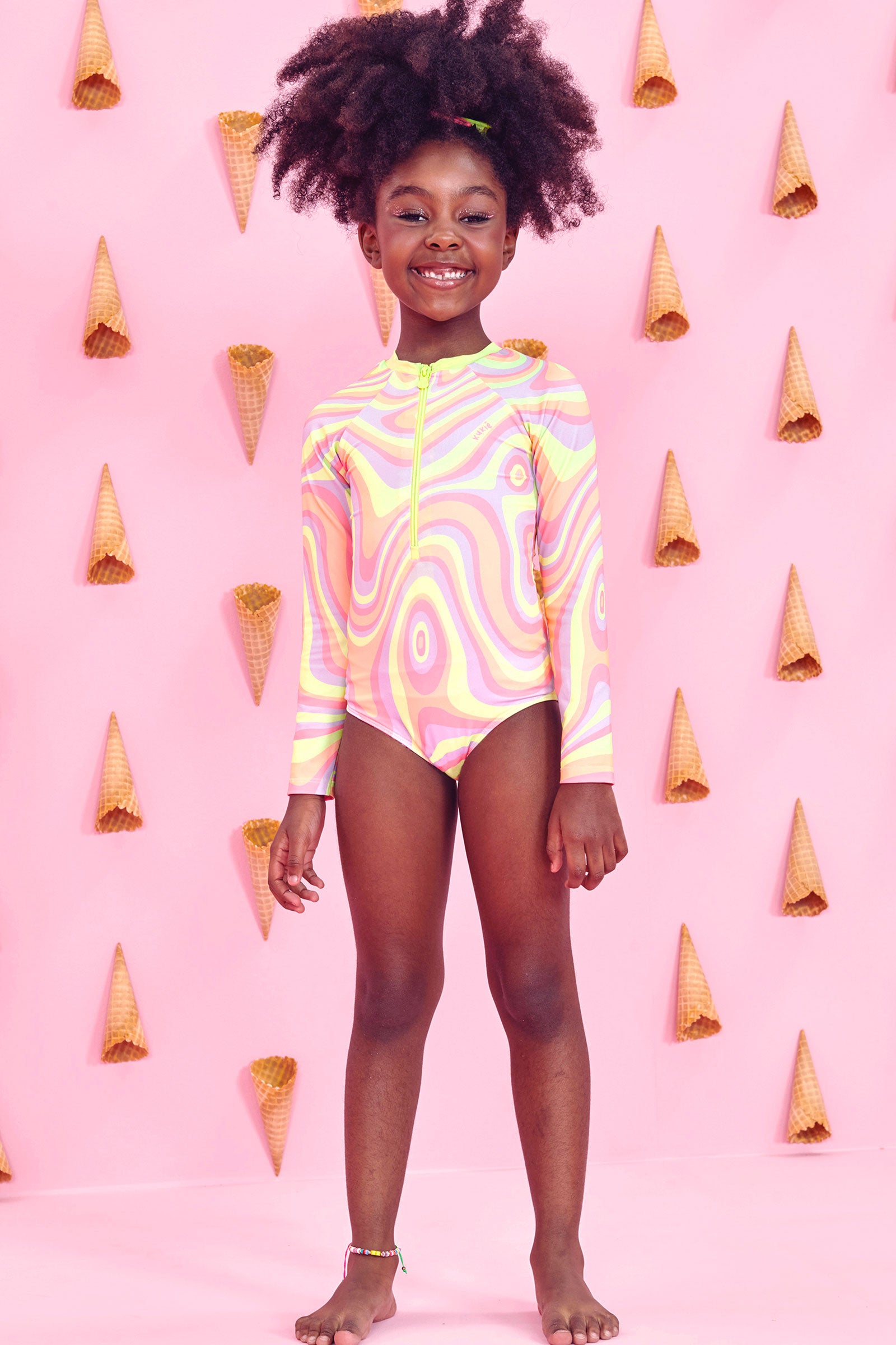 Maiô Infantil Kukie Verão Colorido Neon