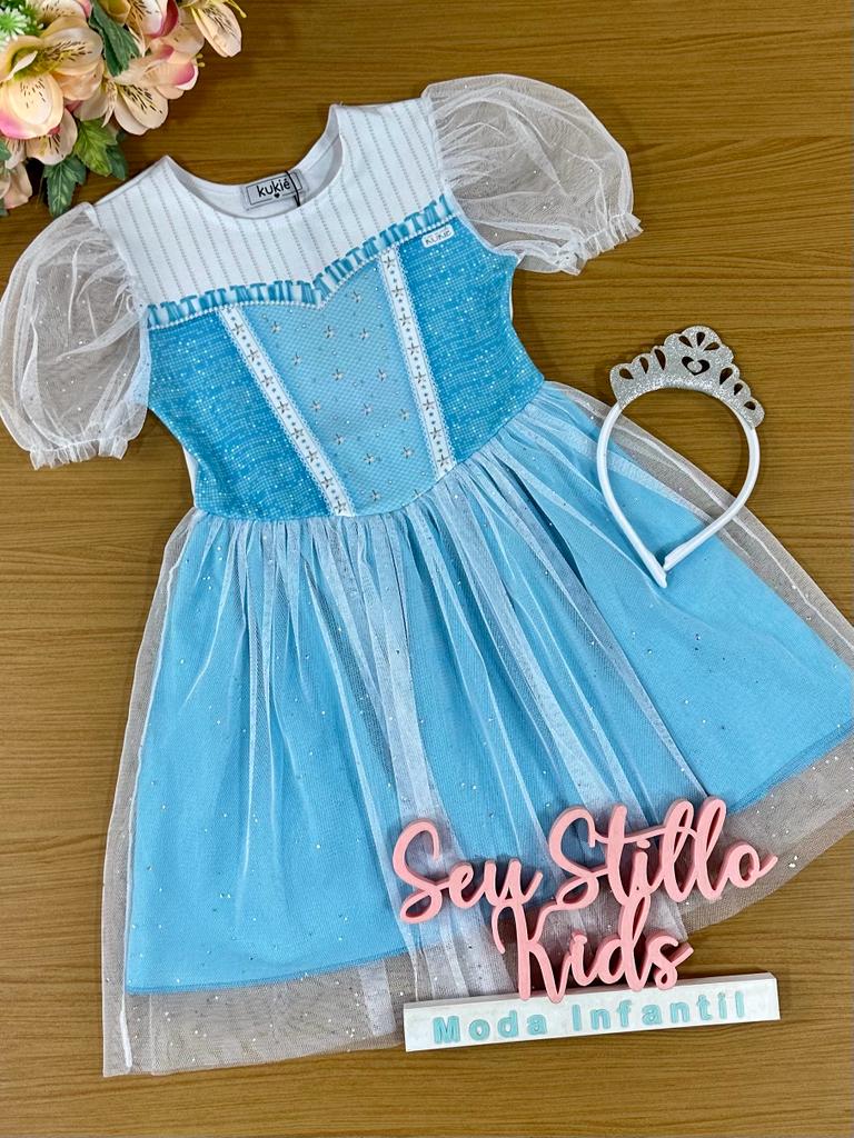 Fantasia Infantil Kukie Verão Frozen
